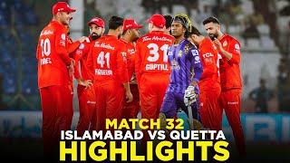 PSL 9  Full Highlights  Islamabad United vs Quetta Gladiators  Match 32  M2A1A [upl. by Aineles]