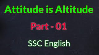 Attitude is Altitude 10th English  Personality Development  SSC English  Nick Vujicic [upl. by Kathy]