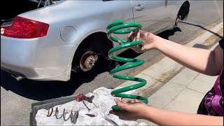 How To Install Lowering Springs COMPLETE GUIDE [upl. by Eniamart]