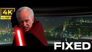 Palpatine vs Mace Windu FIXED  Canon Accurate Speed Edit  4k [upl. by Ennyrb]