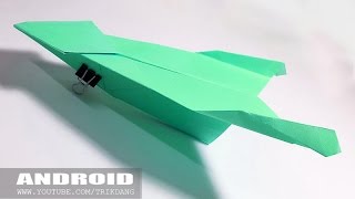 Papierflieger selbst basteln Papierflugzeug falten  Beste Origami Flugzeug  Android [upl. by Axe]