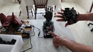 How to make an quotopen Source Bionic Robot Hand and Wearable Glovequot work with no documentation [upl. by Rramo]