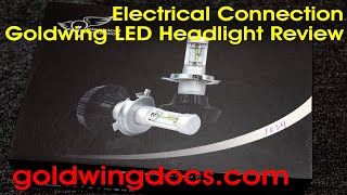 GoldwingDocs Review of the Electrical Connection LED Headlights for Goldwings [upl. by Korfonta]