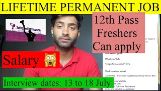 Hiring for 12th pass students and graduate students in teleperformance and mohali latest jobs 2024 [upl. by Harrison]