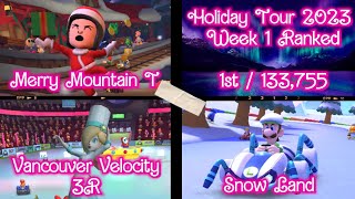 Mario Kart Tour  Holiday Tour 2023  Week 1 Ranked [upl. by Nonaihr]