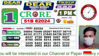 LOTTERY LIVE DEAR NAGALAND STATE LOTTERY SAMBAD DRAW RESULT 05082024 NAGALAND LOTTERY LIVE [upl. by Nivlag]