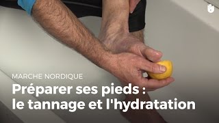 Comment tanner et hydrater la peau de ses pieds   Marche Nordique [upl. by Endora808]