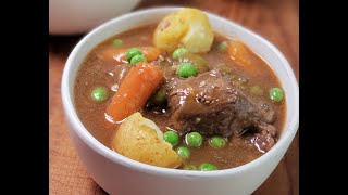 5 Minute Instant Pot Beef Stew 5 Pressure Coker Recipe [upl. by Akiwak32]