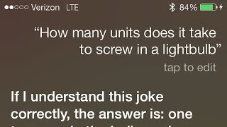 Siri How many idiots does it take to screw in a lightbulb [upl. by Cleodell]