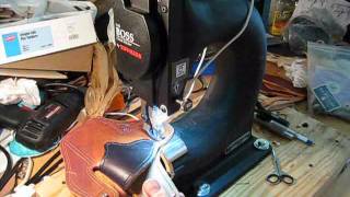 Bernie Holster Creating a ConcealMax Pro Holster on a Tippmann Boss Leather Stitcher Part 1 [upl. by Suisyola]