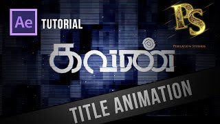 Kavan Title Animation  After effects Tutorial  Pixelation Studios [upl. by Nnylyar]