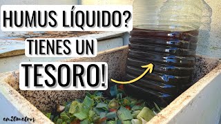 Cómo usar el “HUMUS” LÍQUIDO FERTILIZANTE CASERO GRATIS  en20metros [upl. by Kunz862]