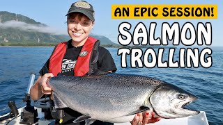 The Fastest Salmon Trolling Session  Fishing with Rod [upl. by Dunlavy833]