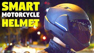 Smart Motorcycle Helmet With Rear View Camera [upl. by Ettenaej]