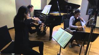 Trio con Brio Copenhagen Arensky Piano Trio No 1 3rd movement [upl. by Ehrenberg215]