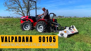 Aardenburg Alpha S 1650 Plus mulcher  Valpadana 90105 tractor [upl. by Arrahs]