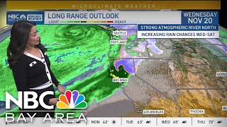 Bay Area forecast Rain chances increase [upl. by Derril235]