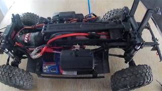 Waterproof RC winch wireless remote receiver TRX4 [upl. by Racklin578]