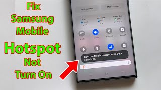 Fix cant use mobile hotspot while data saver is on samsung [upl. by Cruickshank]