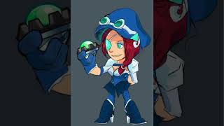 Metadev Scarlet fan skin  •final vs sketch•  brawlhalla edit short drawing sketch [upl. by Einahpts]