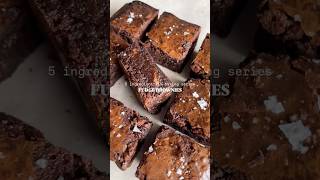 Easy 5 ingredient brownies browniesviral brownies brownedbutter recipe foryou fyp food [upl. by Ransell]