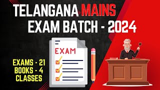 MAINS EXAM BATCH  TELANGANA  JUNIOR CIVIL JUDGE [upl. by Oiramej]