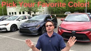 2020 Corolla All Color Choices  Pick Your Favorites [upl. by Walther646]