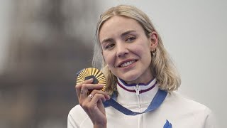 Paris Olympics Chinas Pan Zhanle breaks own world record to win mens 100m freestyle gold [upl. by Ayamat194]