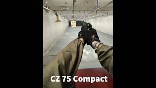 CZ 75 Compact recoil vs CZ P09 🧐 One has more bite to it pewpew fun comparison wow shorts [upl. by Hwang944]