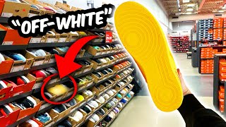 Found OFF WHITE Sneakers At The NIKE OUTLET [upl. by Beverly]