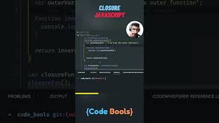 What is a closure in javascript javascript closure function shorts [upl. by Caputto]