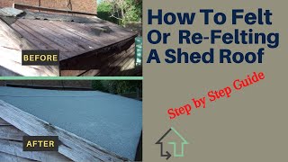 Shed Felt VS EPDM Rubber Which Flat Roofing Material Is Best For Your Shed [upl. by Lime]