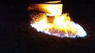 Gasoline fumes vs match explosion in slow motion [upl. by Notyalc]