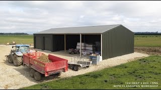 Farm Workshop construction timelapse by Alpine Buildings [upl. by Astor]