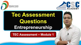 CSC TEC Exam Assessment Questions and Answers 2024  Hindi and English  Complete 1 Assessment [upl. by Atihana]