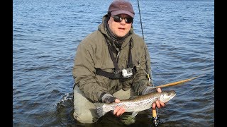 Fly Fishing for Seatrout Bornholm Denmark in April 2018 [upl. by Tserrof851]