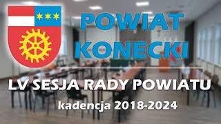 Powiat Konecki  LV Sesja Rady Powiatu w Końskich 26052023 [upl. by Ennovy709]