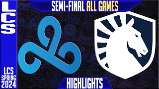 C9 vs TL Highlights ALL GAMES  LCS Spring 2024 Playoffs Semifinal  Cloud9 vs Team Liquid [upl. by Atihana]