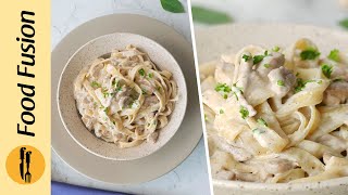 Cream Cheese Alfredo Pasta Recipe By Food Fusion [upl. by Nonregla250]