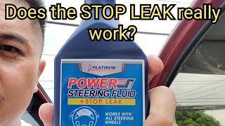 Does the Power Steering Fluid Stop Leak really work Suzuki APV Power Steering Fluid leak part 2 [upl. by Eidna]