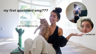 EMPTY APARTMENT TOUR  moving out of my house after my breakup… [upl. by Giacinta]