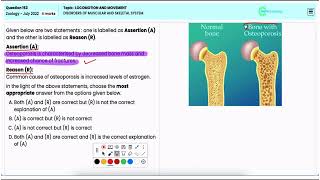 Disorders of Muscular and Skeletal Systems Explained  NEET Zoology Q153  July 2022 Insights [upl. by Kress]