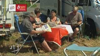 Campingcar  le Tour de France en direct Vendée [upl. by Huai]