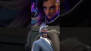 Sombra vs spy edit gaming overwatch ow2 shorts tf2 teamfortress2 debate [upl. by Brechtel]