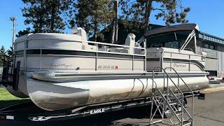 CLEAN Used Tritoon For Sale at MarineMax Nisswa MN 2006 Premier 250 Grand Majestic w Mercury 225 [upl. by Sitnerp497]