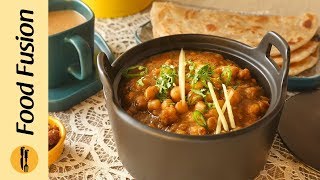 Chikar choley Recipe By Food Fusion Ramzan Special Recipe [upl. by Ahsiekahs]