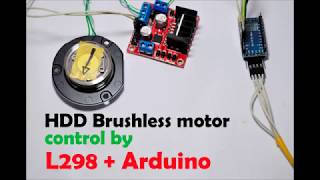 brushless motor Arduino L298 [upl. by Nore527]