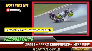 BezzecchiVinales spaventoso incidente nella Sprint Race dellAustralia [upl. by Robers]