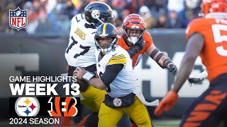 Pittsburgh Steelers vs Cincinnati Bengals  2024 Week 13 Game Highlights [upl. by Lilithe]