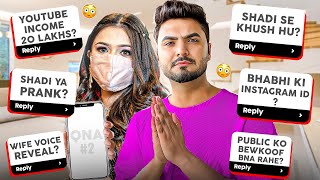 Mai shadi se khush nahi hu Youtube income 20 lakh this month🤑wife ki instagram id [upl. by Nyvar]